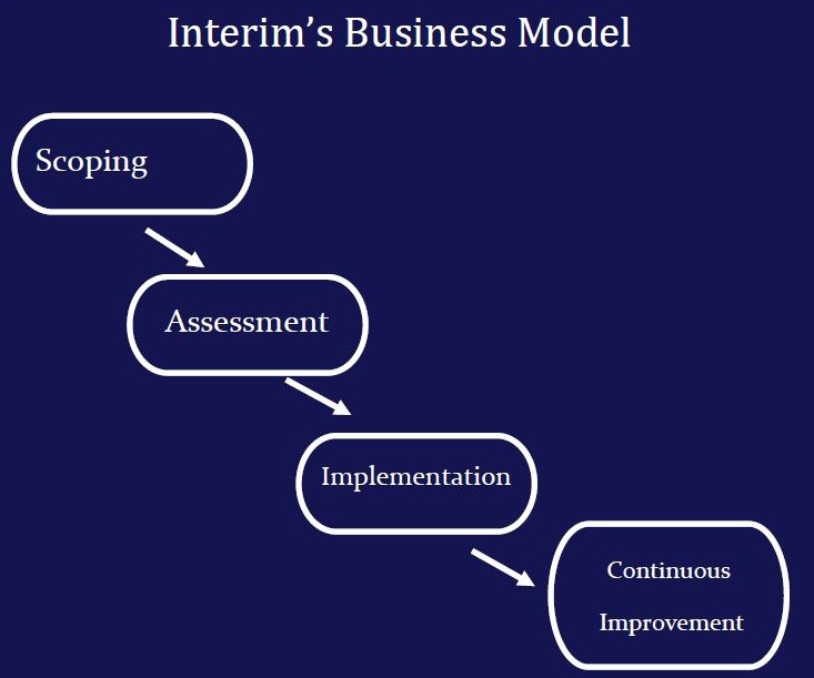 Image represents Interim’s Delivery Model